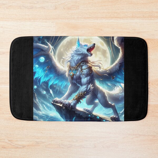 Item preview, White Dragon Wolf designed and sold by GalleryBrisArt.