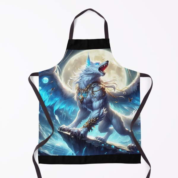 Item preview, White Dragon Wolf designed and sold by GalleryBrisArt.