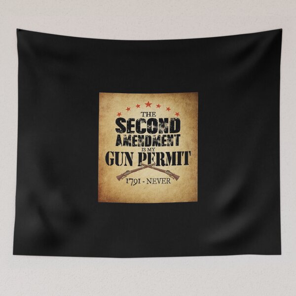 Item preview, The Second Amendment is My Gun Permit Rights Shirt designed and sold by djpraxis.