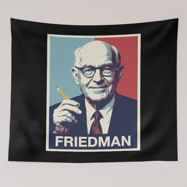 Item preview, Milton Friedman I Pencil Economics Hope Style Art designed and sold by DamianRoy88.