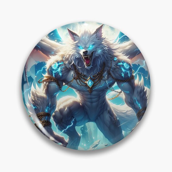 Item preview, White Dragon Wolf designed and sold by GalleryBrisArt.
