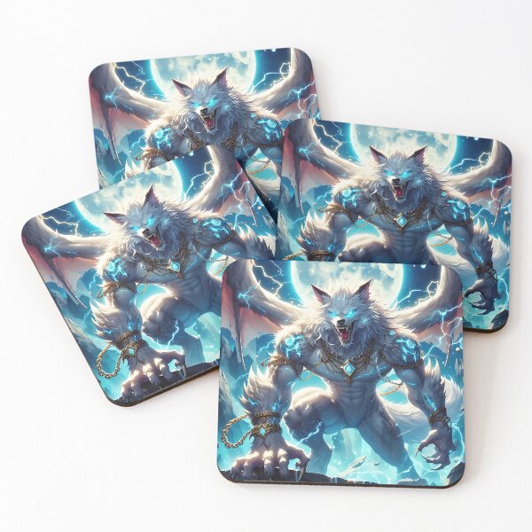 Item preview, White Dragon Wolf designed and sold by GalleryBrisArt.