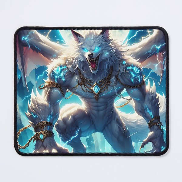 Item preview, White Dragon Wolf designed and sold by GalleryBrisArt.