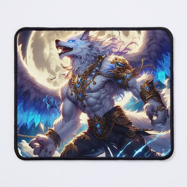 Item preview, White Dragon Wolf designed and sold by GalleryBrisArt.
