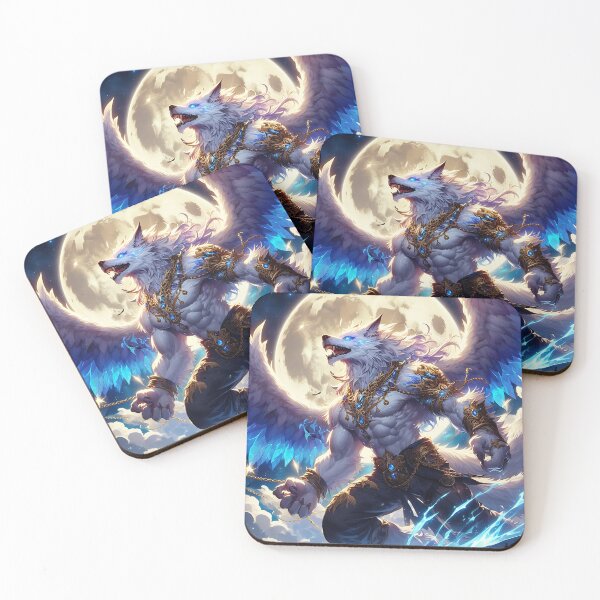 Item preview, White Dragon Wolf designed and sold by GalleryBrisArt.