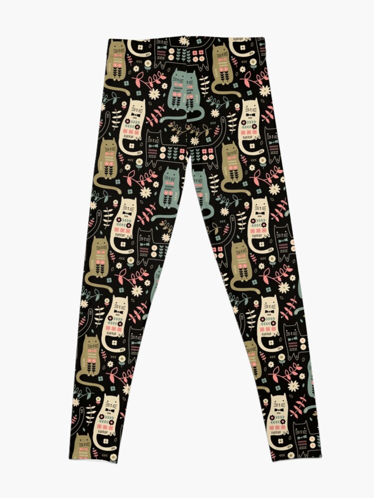Thumbnail 4 of 5, Leggings, Cat Folk designed and sold by limegreenpalace.