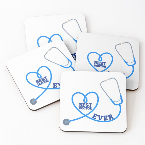 Item preview, Best Doctor Ever - Blue Minimalist Medical Professional Gift designed and sold by Sparkledust Creations.
