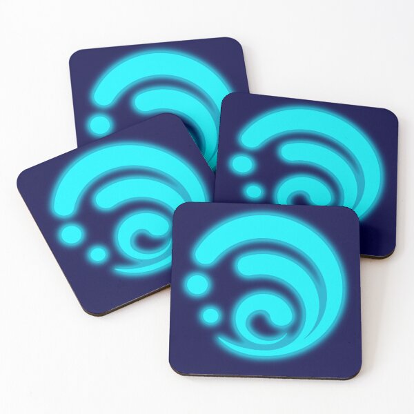 Item preview, Fluid Hydro Vision - Deep Blue Fountain Emblem designed and sold by Jimakmo.