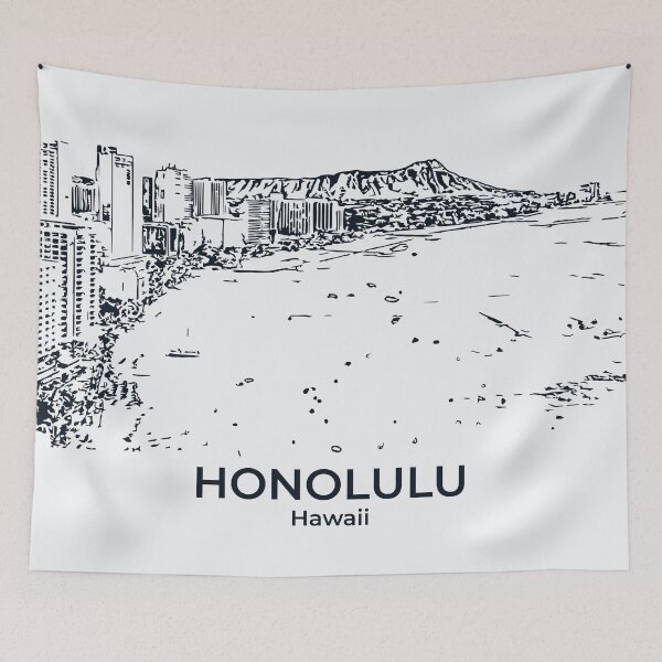 Item preview, Honolulu – Hawaii designed and sold by Lakeric Cityscapes.