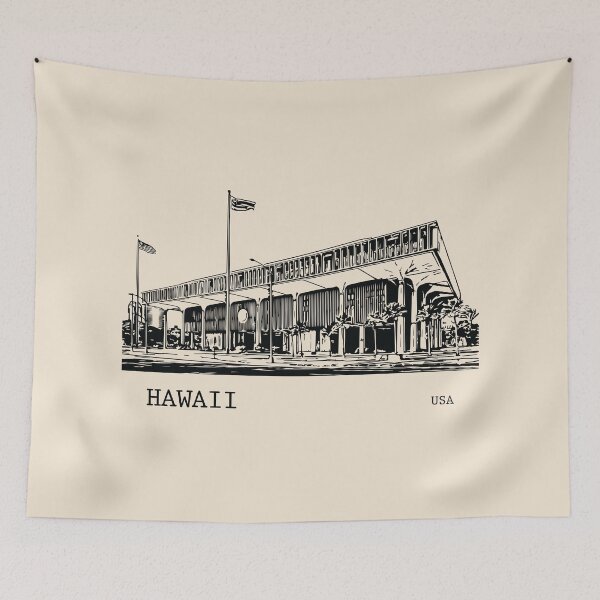 Item preview, Hawaii State USA designed and sold by Lakeric Cityscapes.