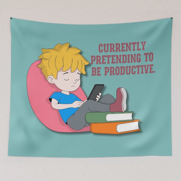 Item preview, Currently Pretending to be Productive Funny Work Humor designed and sold by Ashri-Unique-55.