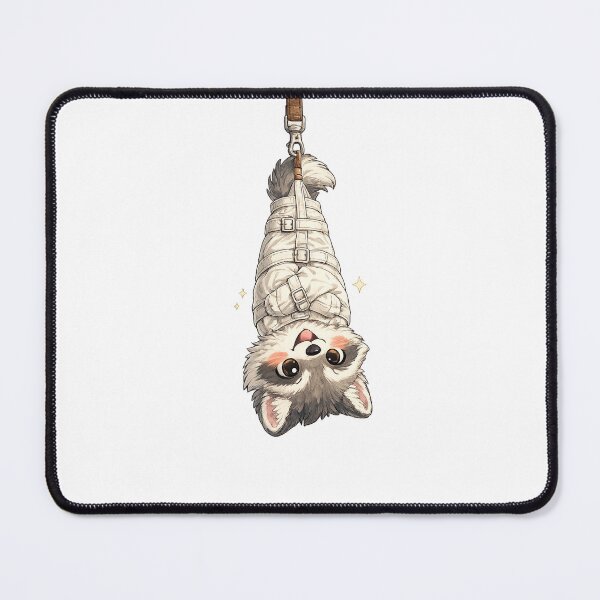 Item preview, Houdini Wolf – Kawaii Escape Artist Wolf Illustration designed and sold by Paws-nd-Prints.