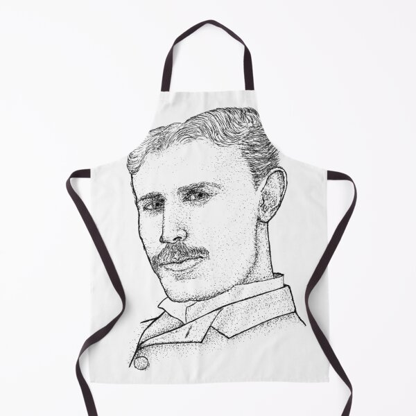 Item preview, Nikola Tesla: Hand-Stippled Portrait designed and sold by wbhny.