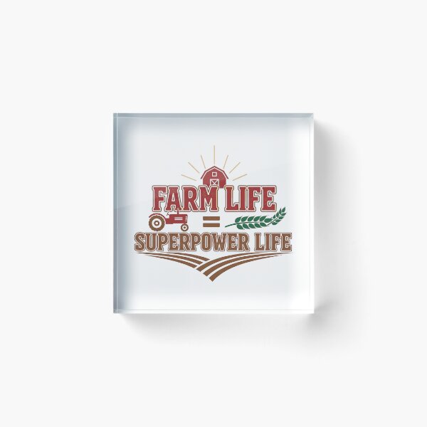 Item preview, Farm Life = Superpower Life Shirt – Funny Farmer T-Shirt for Agricultural Workers designed and sold by Muzgle.