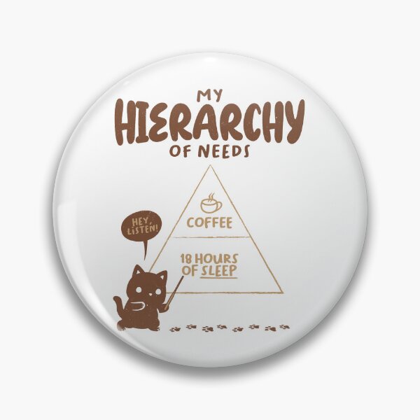 Item preview, My Hierarchy Of Needs Funny Cat by Tobe Fonseca designed and sold by Tobe Fonseca®.