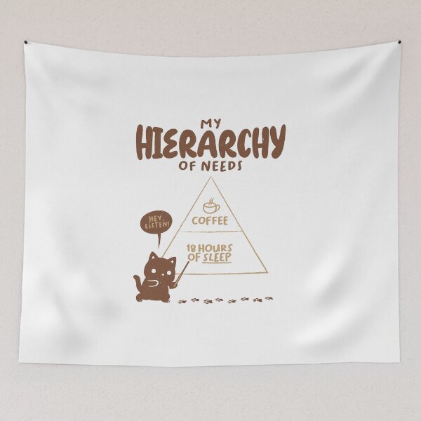 Item preview, My Hierarchy Of Needs Funny Cat by Tobe Fonseca designed and sold by Tobe Fonseca®.