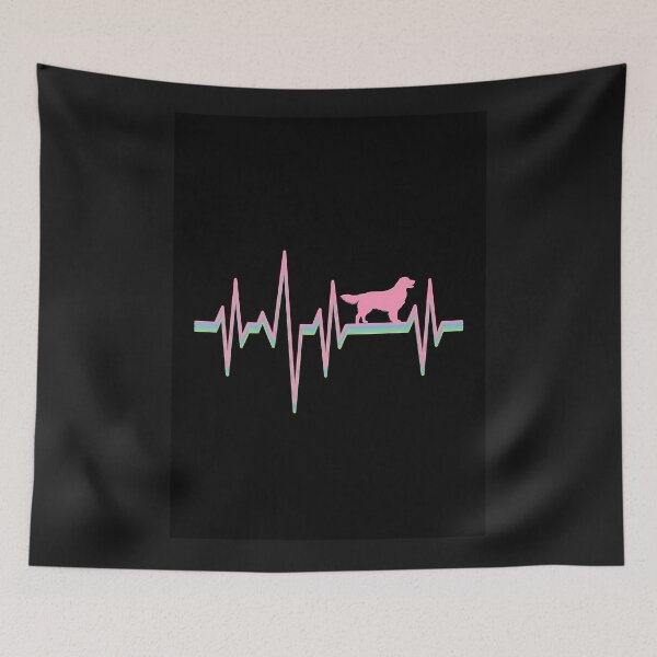 Item preview, Heartbeat of a dog lover  black product designed and sold by medinoboozew.