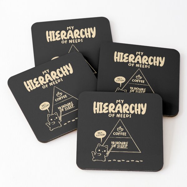 Item preview, My Hierarchy Of Needs Funny Cat Black by Tobe Fonseca designed and sold by Tobe Fonseca®.