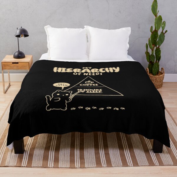 Item preview, My Hierarchy Of Needs Funny Cat Black by Tobe Fonseca designed and sold by Tobe Fonseca®.