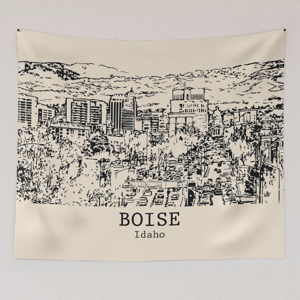 Aperçu de l'œuvre Boise – Idaho créée et vendue par Lakeric Cityscapes.