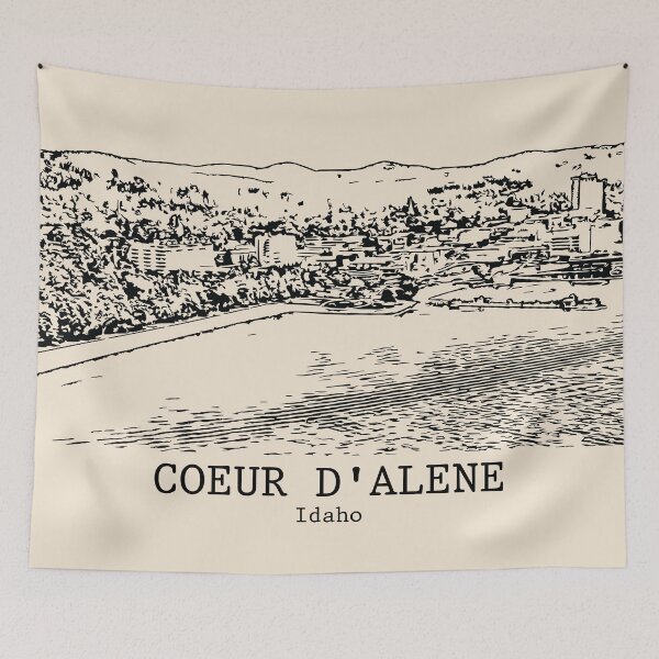 Item preview, Coeur d’Alene – Idaho designed and sold by Lakeric Cityscapes.