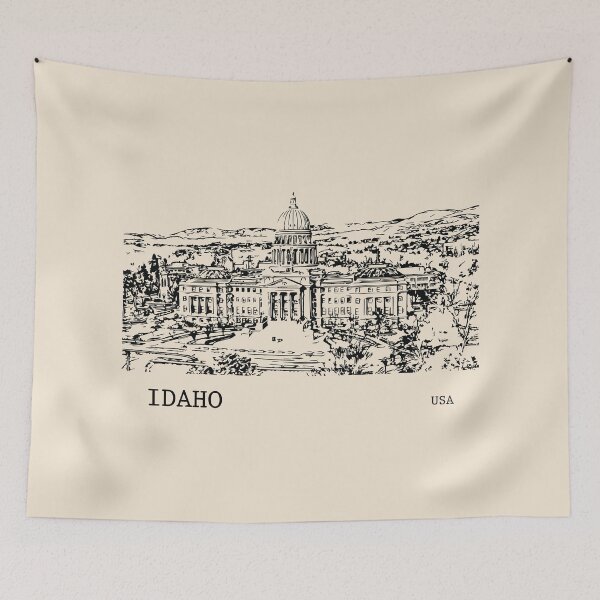 Item preview, Idaho State USA designed and sold by Lakeric Cityscapes.