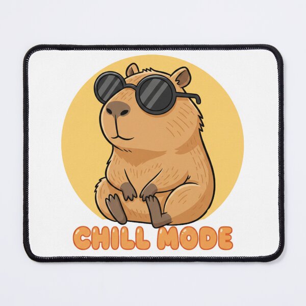 Item preview, Chill Mode Capybara With Sunglasses Relaxed Animal Funny Cute Cartoon Lazy Vibes Meme Gift Kawaii Pet designed and sold by Greemo03.