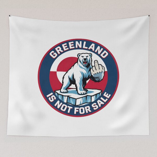 Item preview, Greenland is Not for Sale Funny Anti Trump designed and sold by Har-vee.