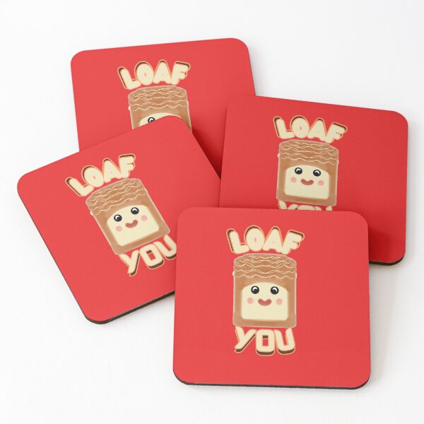 Item preview, Loaf You – Cute Bread Pun Valentine Design | Kawaii Food Love Illustration designed and sold by HopeAndHustle.