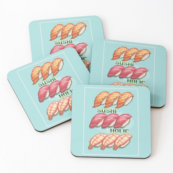 Item preview, Sushiholic - Sashimi Pixel Art  designed and sold by PinkbeanArt.