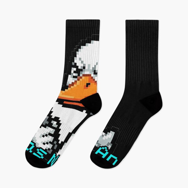 Item preview, Pixel Art Goose - Peace Was Never An Option - Funny Sticker designed and sold by ClubChaos.