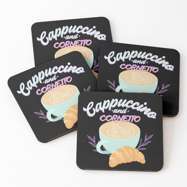 Item preview, Cappuccino and cornetto gift for coffee lovers designed and sold by Shedronpanda.