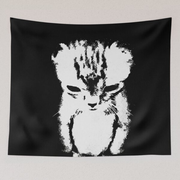 Item preview, Sad Kitten Meme Standing Cat,vintage designed and sold by Meryem Mamouni.