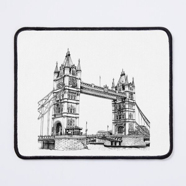 Item preview, Tower Bridge London – Symmetrical Line Art of Iconic UK Landmark designed and sold by inkoutninja.
