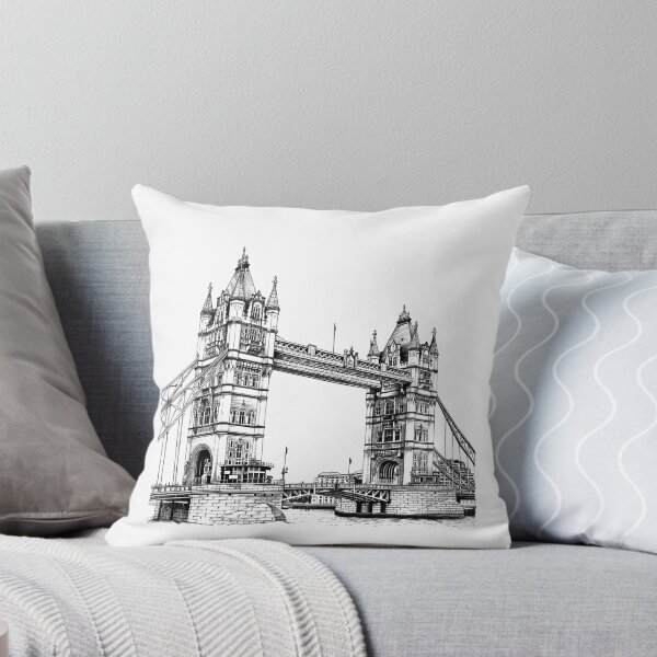 Item preview, Tower Bridge London – Symmetrical Line Art of Iconic UK Landmark designed and sold by inkoutninja.