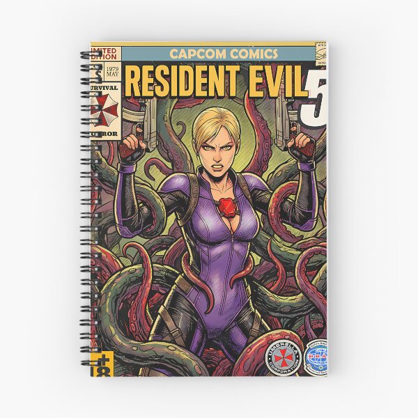 Item preview,  Resident Evil 5 Jill Valentine Classic Comic Cover Retro Gaming Art designed and sold by AbbasElSayed12.