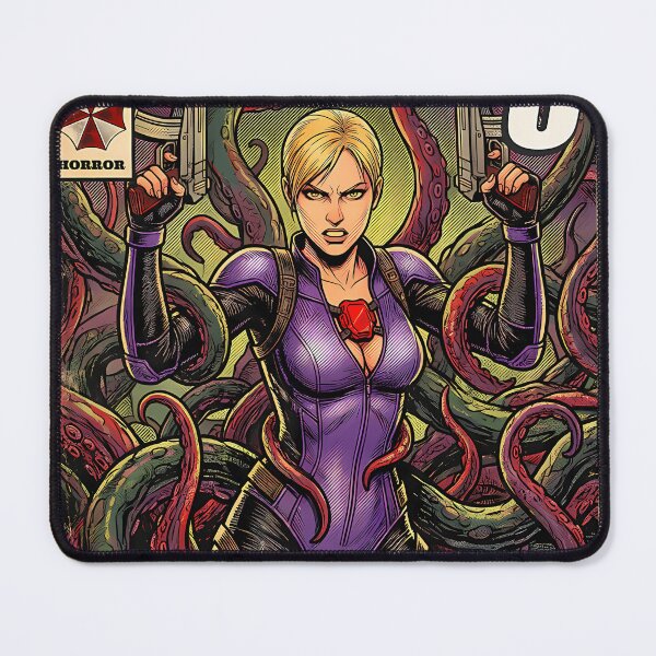 Item preview, Resident Evil 5 Jill Valentine Classic Comic Cover Retro Gaming Art designed and sold by AbbasElSayed12.