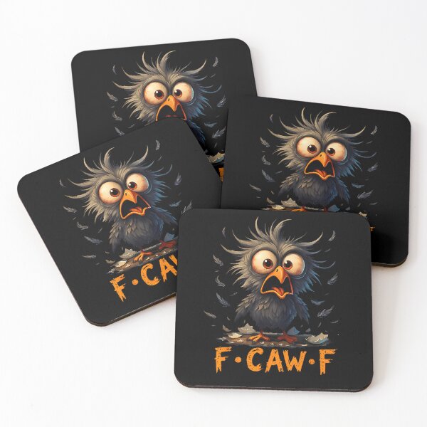 Item preview, F-Caw-F Black Crow Black Bird Funny Crow F-Caw-F designed and sold by MatherFisher.