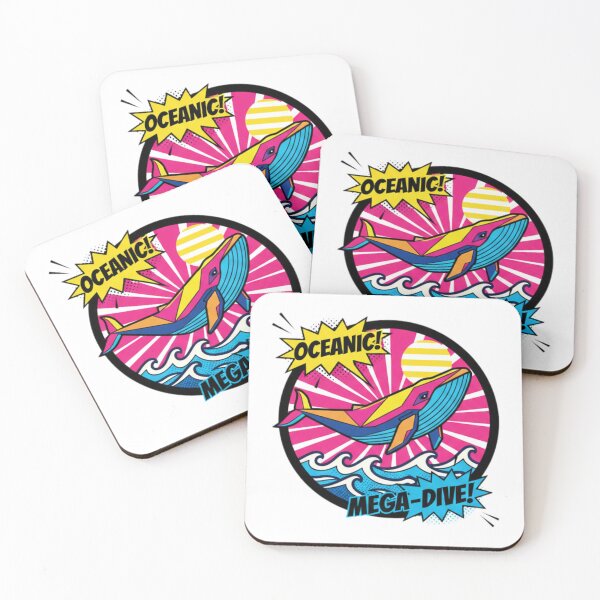 Item preview, Mega-Dive Geometric Whale Sunset designed and sold by bsbd-action.
