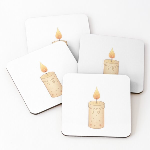 Item preview, Birthday Candle Minimal Illustration – Warm Glow Celebration Design designed and sold by A1MarketDesigne.