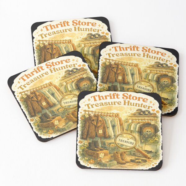 Item preview, Thrift Store Treasure Hunter Retro Vintage Shopping T-Shirt & Sticker designed and sold by goodcrystals.