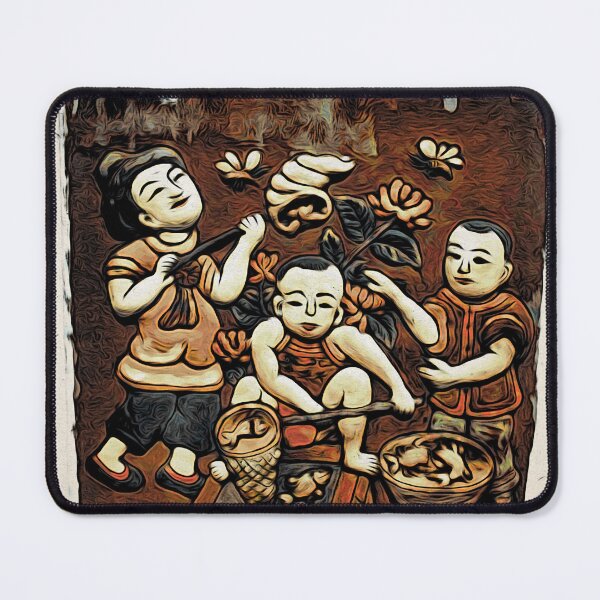 Item preview, Three Asians engaged in traditional work / Swiss Artwork Photography designed and sold by Raphael Wolf.