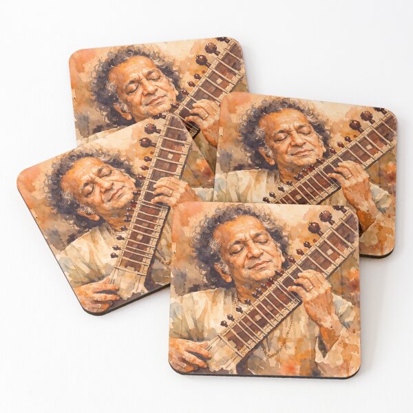 Item preview, Ravi Shankar Playing Sitar designed and sold by Sarcastic designs.