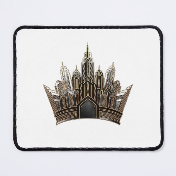 Item preview, Crown shaped skyscrapers in a luxurious gold tone designed and sold by VerizalShop.