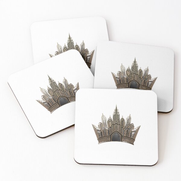 Item preview, Crown shaped skyscrapers in a luxurious gold tone designed and sold by VerizalShop.