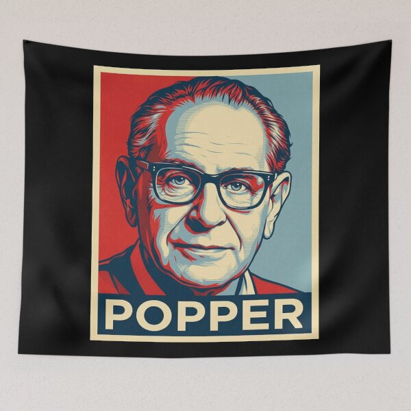 Item preview, Karl Popper Hope Style Retro Poster Art designed and sold by DamianRoy88.