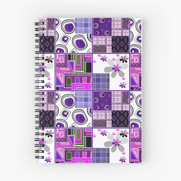 Item preview, Patchwork design purple bright floral pattern texture background designed and sold by fuzzyfox.