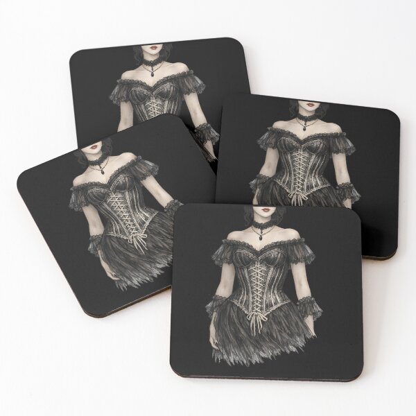 Item preview, Female Figure Contained by a Laced Black Bodice designed and sold by Mouraludia.