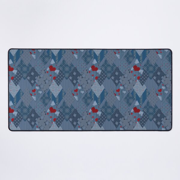 Item preview, Seamless jeans denim patchwork designed and sold by fuzzyfox.