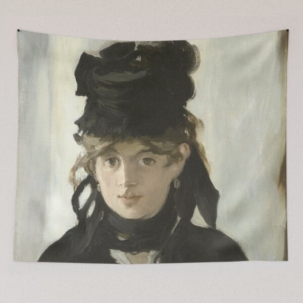 Item preview, HD. Berthe Morisot with a Bouquet of Violets, by Edouard Manet. HIGH DEFINITION designed and sold by MINDTHECHERRY.